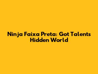 Ninja Faixa Preta: Got Talent's Hidden World